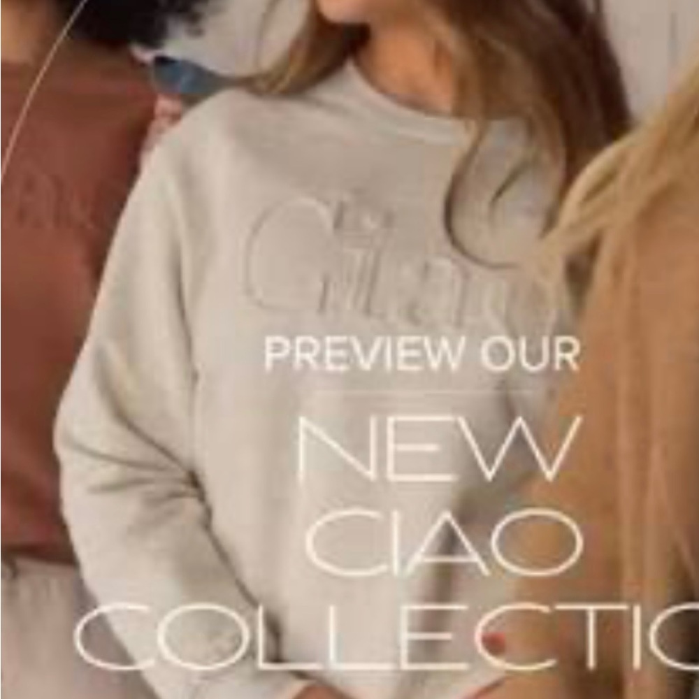 Lates By Kate Ciao Oatmeal Sweatshirt